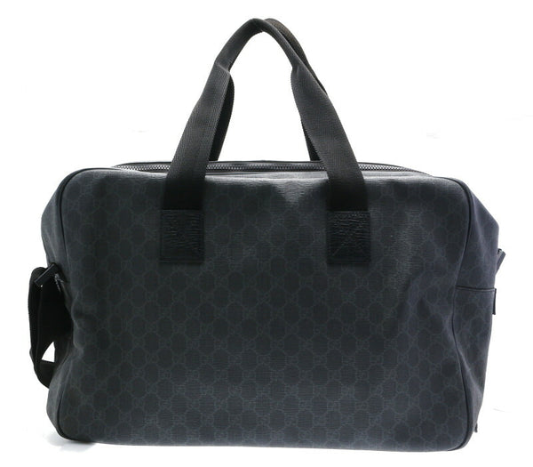 グッチ 161952 ブラック PVC ハンドバッグ ショルダーバッグ 2WAY レディース GUCCI 中古