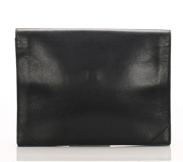 グッチ オールドGUCCI ブラック  レザー クラッチバッグ レディース GUCCI 中古