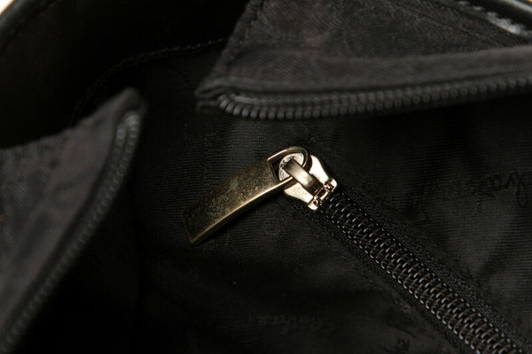 ガンチーニ AU-21 2812 ブラック  ナイロン レザー トートバッグ レディース 中古