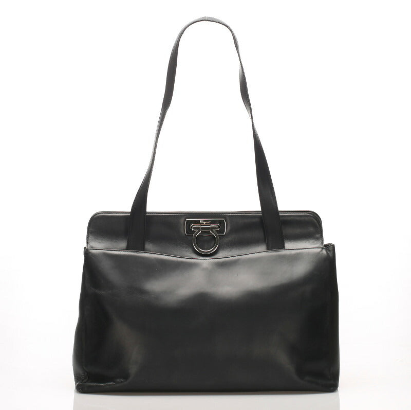 ガンチーニ DH-21 8276 ブラック  レザー トートバッグ レディース 中古