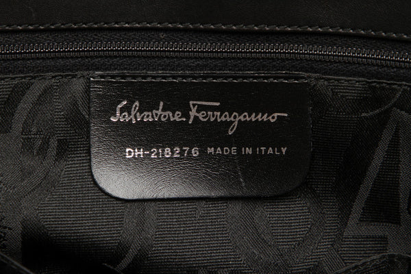 ガンチーニ DH-21 8276 ブラック  レザー トートバッグ レディース 中古