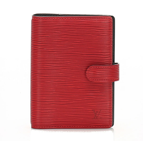 ルイ ヴィトン エピ アジェンダPM R20057 レッド レザー 手帳 レディース LOUIS VUITTON 中古
