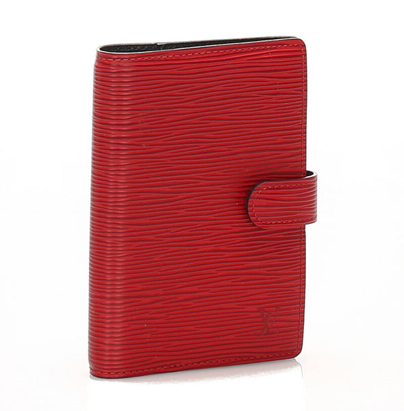 ルイ ヴィトン エピ アジェンダPM R20057 レッド レザー 手帳 レディース LOUIS VUITTON 中古
