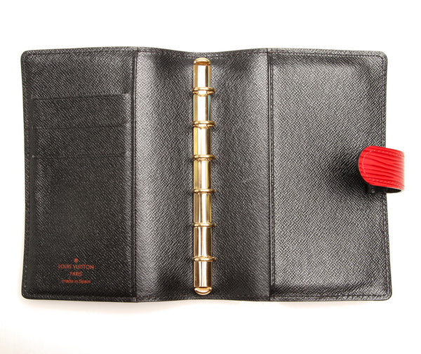 ルイ ヴィトン エピ アジェンダPM R20057 レッド レザー 手帳 レディース LOUIS VUITTON 中古