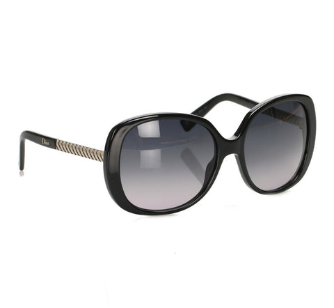 クリスチャンディオール ブラック プラスチック サングラス レディース Christian Dior 中古