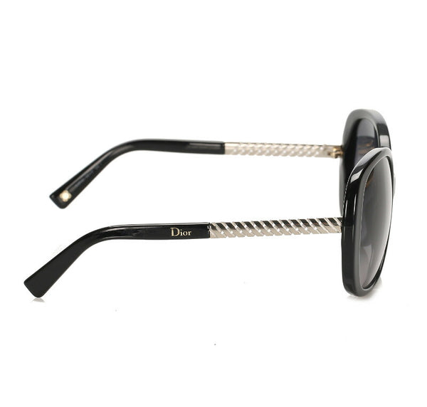 クリスチャンディオール ブラック プラスチック サングラス レディース Christian Dior 中古