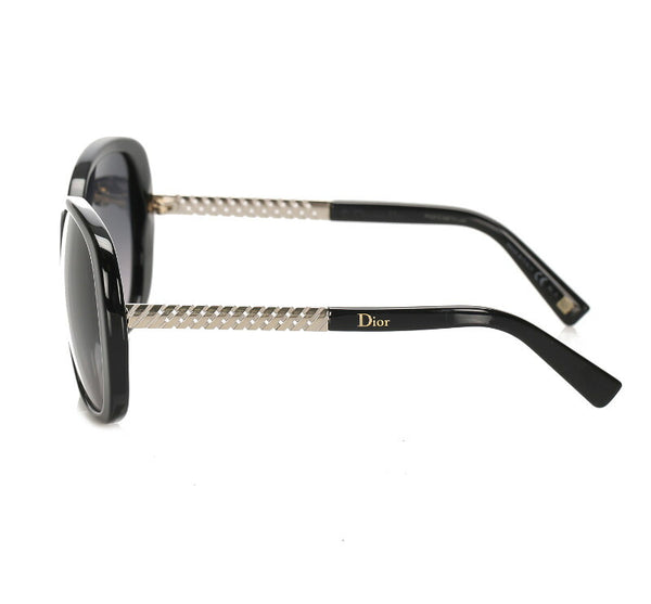 クリスチャンディオール ブラック プラスチック サングラス レディース Christian Dior 中古
