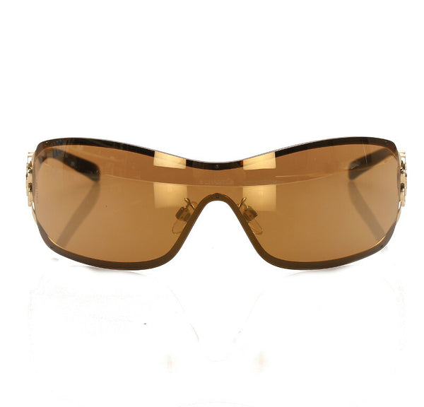 シャネル ココマーク 4164B ブラック ブラウン プラスチック サングラス レディース CHANEL 中古