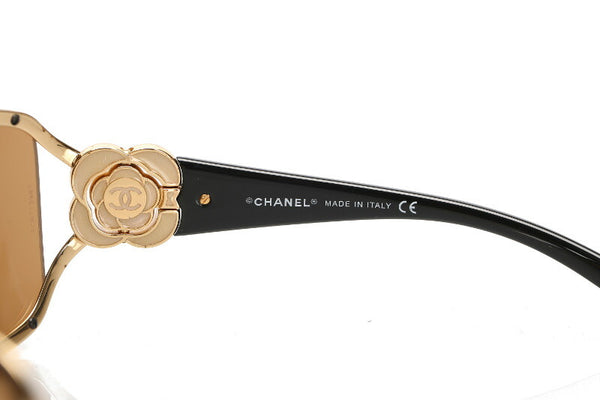 シャネル ココマーク 4164B ブラック ブラウン プラスチック サングラス レディース CHANEL 中古