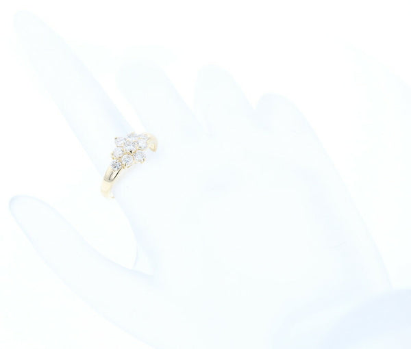 K18YG イエローゴールド ダイヤ1.02ct リング 指輪 レディース 13号 中古