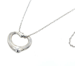 ティファニー SV925 シルバー オープンハート　 ネックレス レディース TIFFANY&Co. 中古
