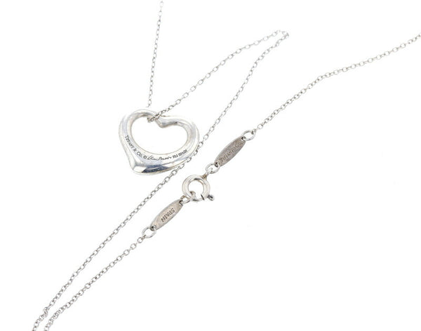 ティファニー SV925 シルバー オープンハート　 ネックレス レディース TIFFANY&Co. 中古