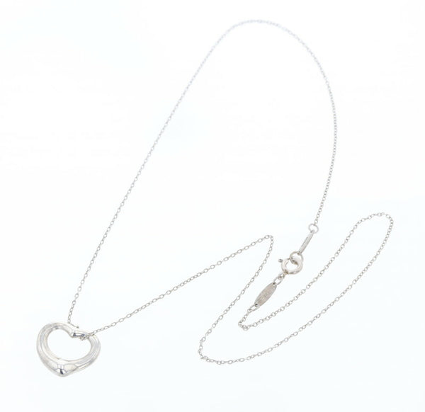 ティファニー SV925 シルバー オープンハート　 ネックレス レディース TIFFANY&Co. 中古