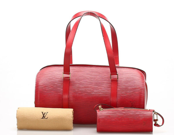 ルイ ヴィトン エピ スフロ M52227 レッド  レザー ハンドバッグ レディース LOUIS VUITTON 中古