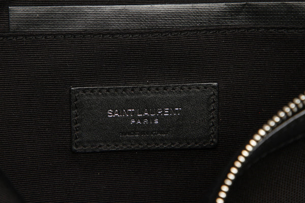 イヴ サンローラン ブラック  キャンバス ウエストバッグ レディース YVES SAINT LAURENT 中古