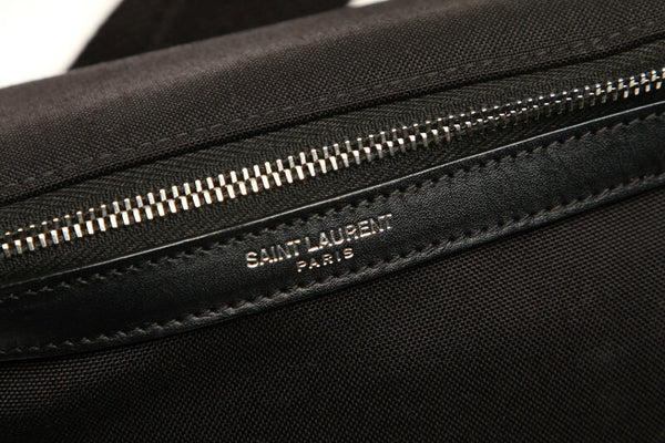 イヴ サンローラン ブラック  キャンバス ウエストバッグ レディース YVES SAINT LAURENT 中古
