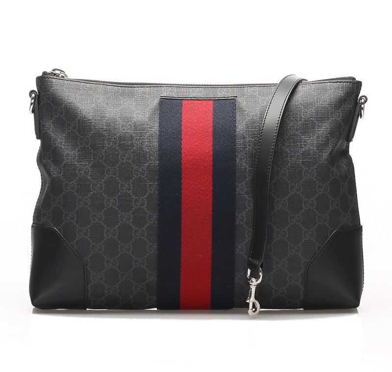グッチ GG 474139 ブラック  PVC レザー ショルダーバッグ レディース GUCCI 中古