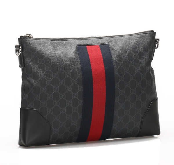 グッチ GG 474139 ブラック  PVC レザー ショルダーバッグ レディース GUCCI 中古