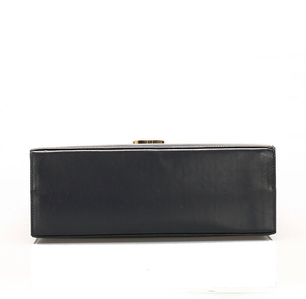 サルヴァトーレフェラガモ ガンチーニ O21 2181 ネイビー レザー ハンドバッグ ショルダーバッグ 2WAY レディース Salvatore Ferragamo 中古