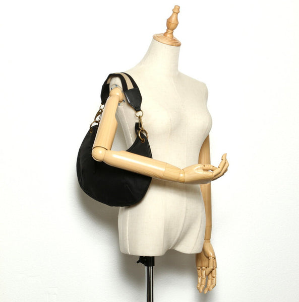 グッチ シェリー 106669 ブラック  キャンバス ショルダーバッグ レディース GUCCI 中古