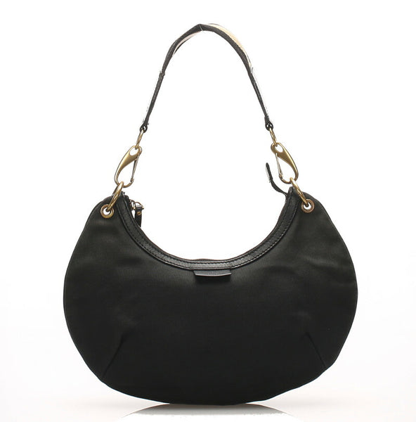 グッチ シェリー 106669 ブラック  キャンバス ショルダーバッグ レディース GUCCI 中古