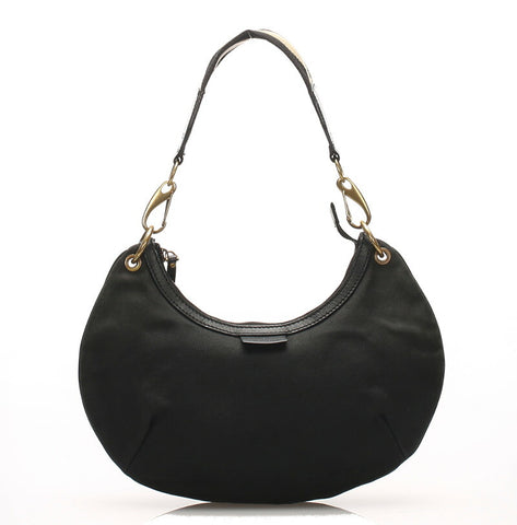 グッチ シェリー 106669 ブラック  キャンバス ショルダーバッグ レディース GUCCI 中古