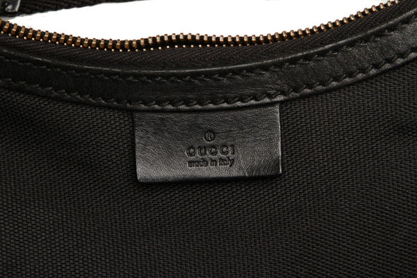 グッチ シェリー 106669 ブラック  キャンバス ショルダーバッグ レディース GUCCI 中古