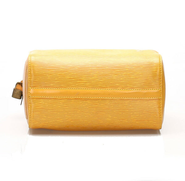 ルイ ヴィトン エピ スピーディ25 M43019 イエロー レザー ハンドバッグ ショルダーバッグ 2WAY レディース LOUIS VUITTON 中古