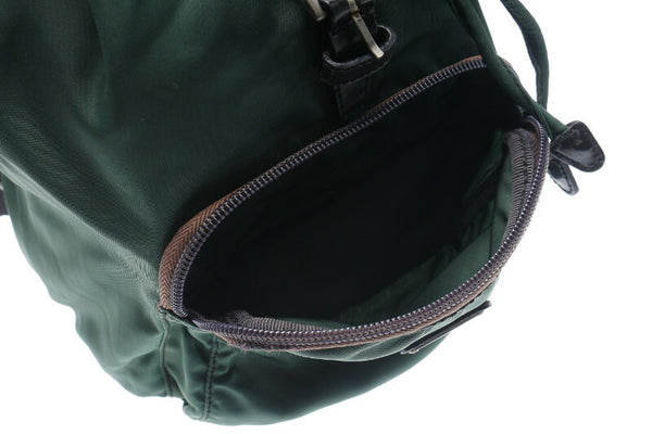 プラダ グリーン ナイロン リュック・デイパック レディース PRADA 中古