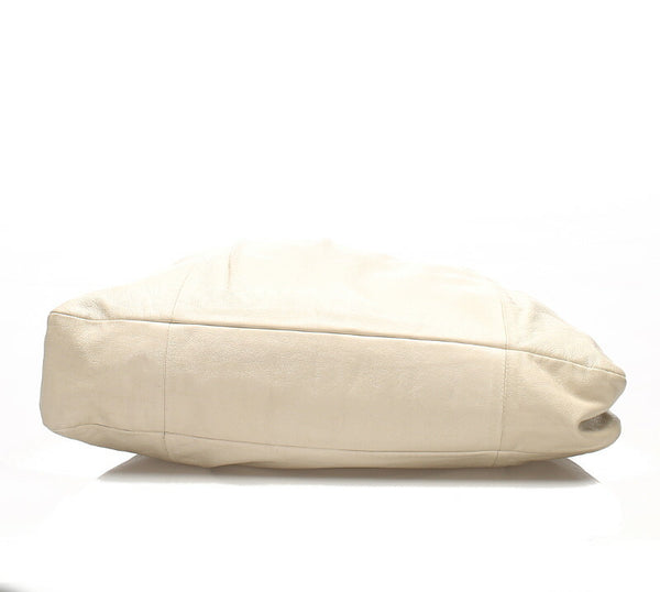 グッチ バンブー 124290 グレー レザー ハンドバッグ レディース GUCCI 中古