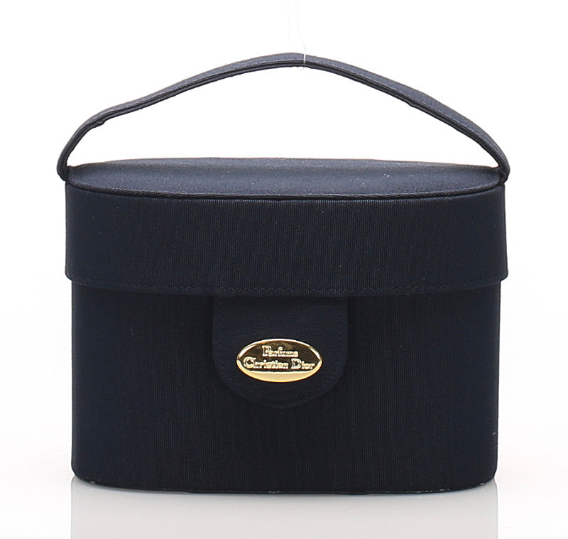 クリスチャンディオール ネイビー ナイロン ハンドバッグ レディース Christian Dior 中古