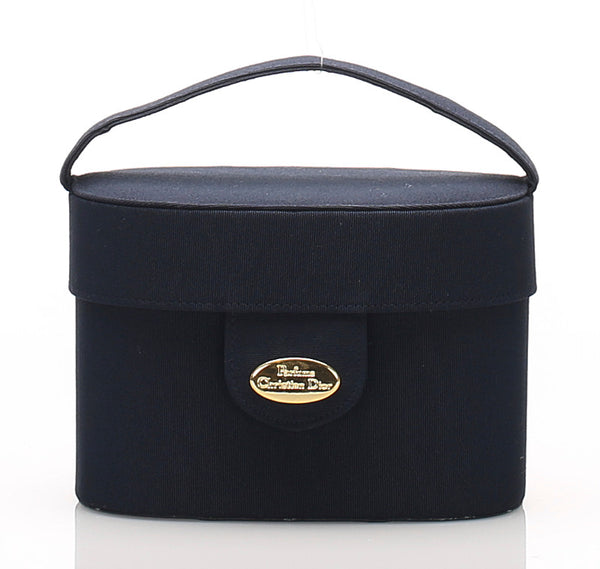 クリスチャンディオール ネイビー ナイロン ハンドバッグ レディース Christian Dior 中古