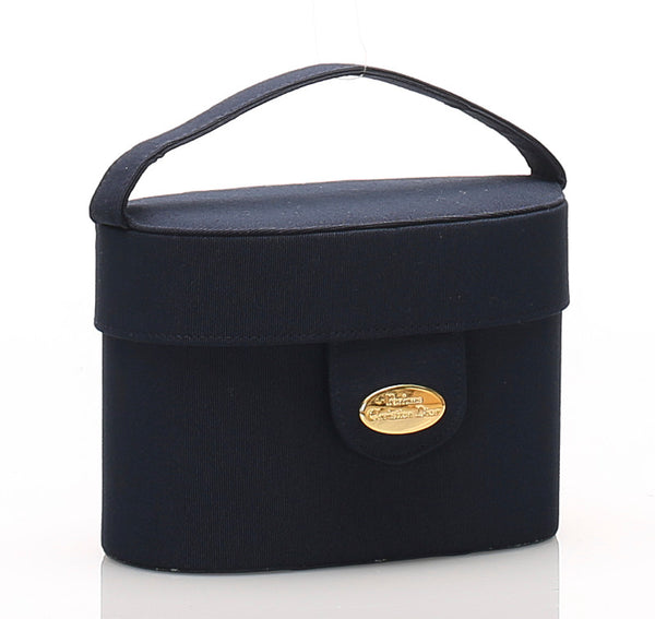 クリスチャンディオール ネイビー ナイロン ハンドバッグ レディース Christian Dior 中古