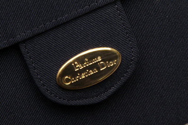 クリスチャンディオール ネイビー ナイロン ハンドバッグ レディース Christian Dior 中古