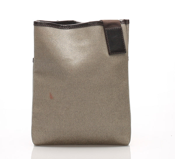 サルヴァトーレフェラガモ GA-24 7574 ブラウン キャンバス ショルダーバッグ レディース Salvatore Ferragamo 中古