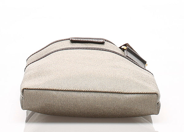 サルヴァトーレフェラガモ GA-24 7574 ブラウン キャンバス ショルダーバッグ レディース Salvatore Ferragamo 中古