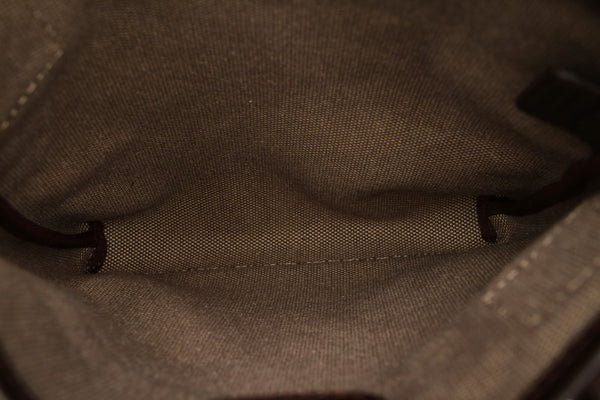 サルヴァトーレフェラガモ GA-24 7574 ブラウン キャンバス ショルダーバッグ レディース Salvatore Ferragamo 中古