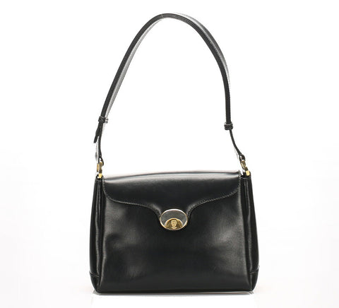 グッチ ブラック  レザー ハンドバッグ レディース GUCCI 中古