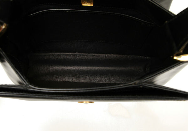 グッチ ブラック  レザー ハンドバッグ レディース GUCCI 中古