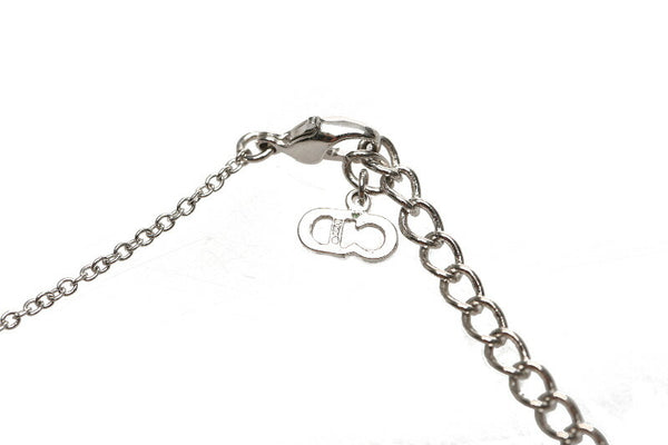 クリスチャンディオール シルバー メタル ホワイトシェル ネックレス レディース Christian Dior 中古