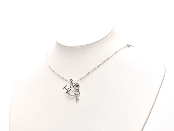 クリスチャンディオール シルバー メタル ネックレス レディース Christian Dior 中古