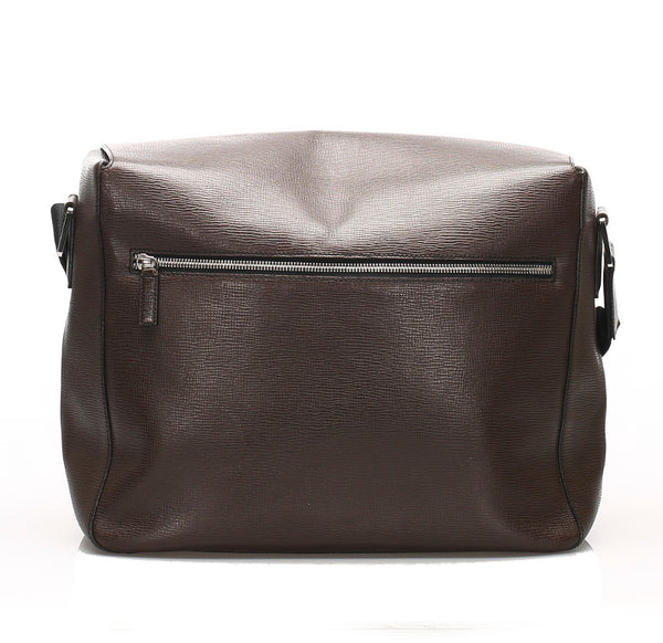 ロエベ ブラウン レザー 肩掛け ショルダーバッグ レディース LOEWE 中古
