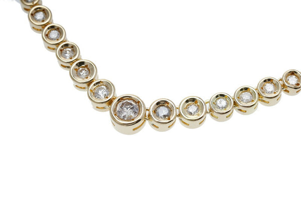 K18YG イエローゴールド ダイヤ2.07ct ネックレス レディース 中古