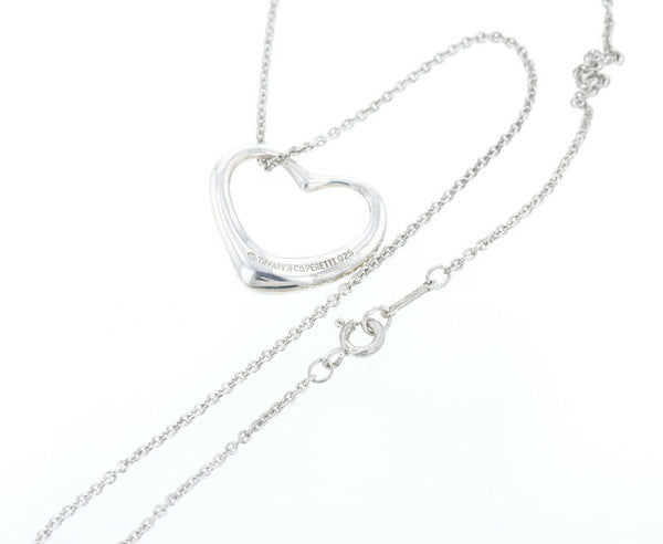 ティファニー SV925 シルバー オープンハート ネックレス レディース TIFFANY&Co. 中古