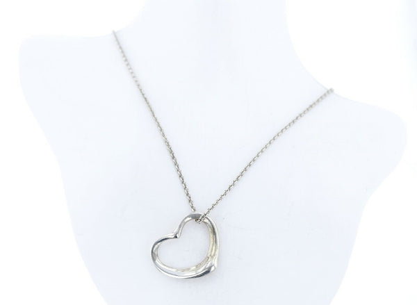 ティファニー SV925 シルバー オープンハート ネックレス レディース TIFFANY&Co. 中古