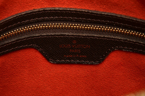 ルイ ヴィトン ダミエ トリアナ N51155 ブラウン PVC レザー ハンドバッグ レディース LOUIS VUITTON 中古