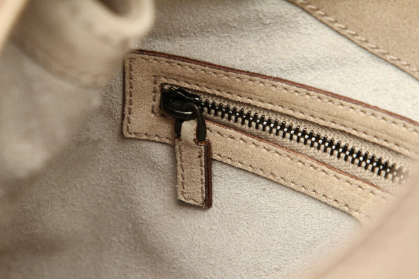 グッチ 106237 グレー スウェード ハンドバッグ レディース GUCCI 中古