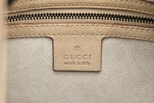 グッチ 106237 グレー スウェード ハンドバッグ レディース GUCCI 中古