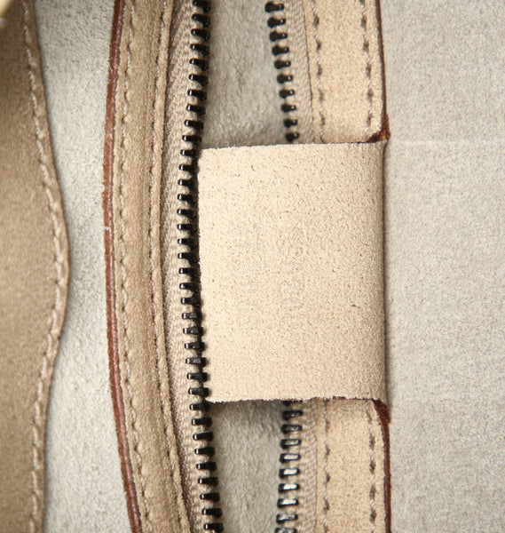グッチ 106237 グレー スウェード ハンドバッグ レディース GUCCI 中古