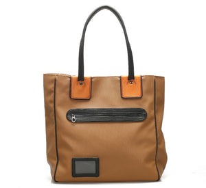 ボッテガヴェネタ ブラウン  PVC レザー トートバッグ レディース BOTTEGAVENETA 中古